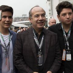 Felipe Calderón da a su favorito para el Gran Premio de México