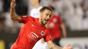 Sergio Garc&iacute;a during a match between Al-Rayyan and Al-Hilal. 