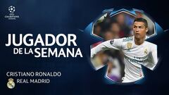 Cristiano Ronaldo, mejor jugador de la semana de la Champions
