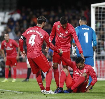 Sergio Ramos, Varane y Casemiro.