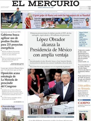 Las portadas de la prensa tras la eliminación de España