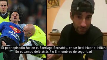 "Me dieron una paliza entre 7 en en un Real Madrid-Inter"