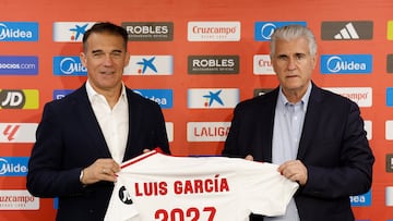 Luis García en su presentación.