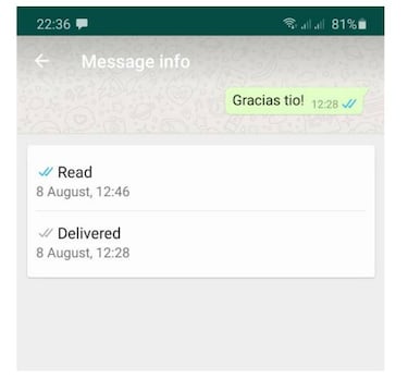 Cómo saber cuánto tiempo lleva ignorándote por WhatsApp un contacto
