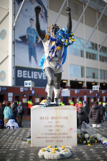 Estadio Elland Road, Leeds Inglaterra. La gran estrella del equipo en su mejor época, inicios de la década de los años 70.