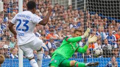 Luis Sinisterra fue uno de los más destacados de Leeds ante Ipswich Town.