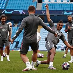 El Madrid entrenó en el Etihad Stadium a 24 horas del partido