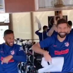 El vídeo que Vrsaljko ha acabado borrando de la euforia del Atleti en el gimnasio