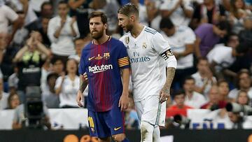 Messi y Ramos, en agosto.