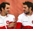 Federer y Wawrinka juegan hoy el dobles ante Francia