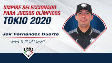 Jair Fernández, el umpire que representará a México en Tokio 2020