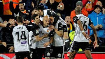 Celebraci&oacute;n del gol del Zaza.