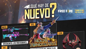 Free Fire: agenda semanal del 29 de septiembre al 4 de octubre con cráneo tóxico y pase élite