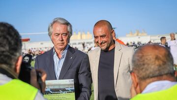 Luhay Hamido con José Antonio Muñoz, presidente de honor del Ceuta.