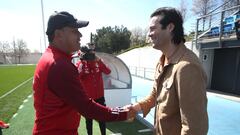 Visita sorpresa de Solari a la selección