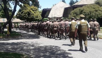 La imagen que resume el enorme contingente policial en la final