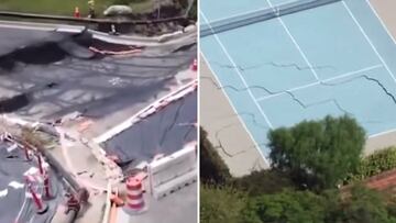 Shocking footage: huge cracks in Los Angeles trigger emergency alerts
