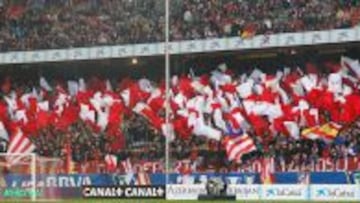 Afición del Atlético.