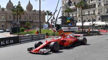 Vettel en M&oacute;naco. F1. 