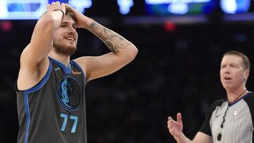 Luka Doncic, durante un partido con los Dallas Mavericks.