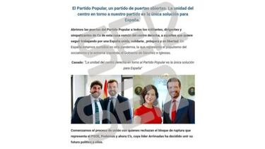 SER: el mensaje de Whatsapp del PP para captar militantes de Ciudadanos