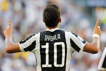 Juventus' Argentinian forward Paulo Dybala with another goal.