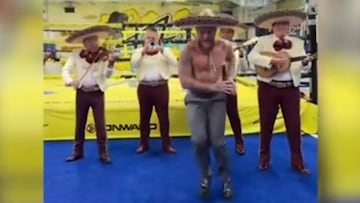 El infleuncer y boxeador estadounidense aviva la polémica con el mexicano al compartir un video con música mexicana de fondo y una declaración desafiante.