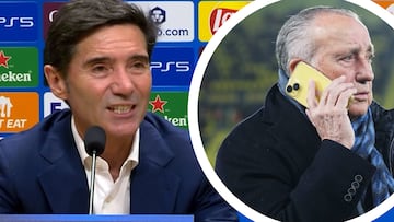 La reacción en caliente de Marcelino al enterarse de la cancelación del partido en Miami: muy duro