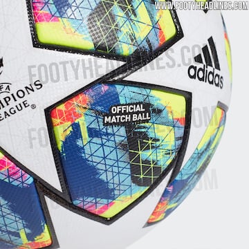 Asi será el balón utilizado para la Champions League 2019/20. La marca alemana apuesta por un diseño novedoso que combinará tonos verdes, naranjas, amarillos, azules y negros.