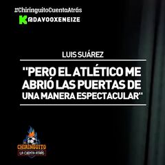 El sincero ‘palo-zanahoria’ de Suárez a Atleti y Barça que ha pillado a más de uno desprevenido