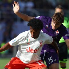 Cuadrado juega media hora en el empate de la Juventus