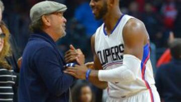 Chris Paul con Billy Crystal.