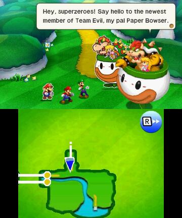 Captura de pantalla - Mario & Luigi: Paper Jam Bros. (3DS)