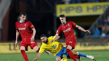 Budimir durante el partido ante Las Palmas.