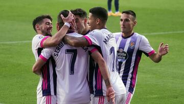 PARTIDO DE LIGA SANTANDER TEMPORADA 2020/2021 ENTRE EL REAL VALLADOLID Y EL CELTA DE VIGO. GOL DE GUARDIOLA