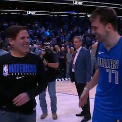 Un gesto que resume la barbaridad que hizo Doncic: el dueño de los Mavs, en directo