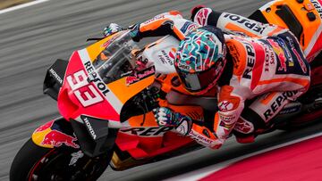 Marc M¨¢rquez, con la Honda.