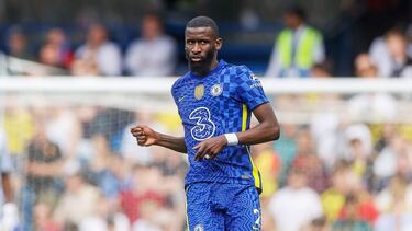 Antonio Rüdiger, nuevo jugador del Real Madrid, en un partido con el Chelsea.