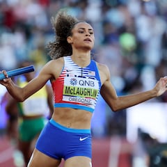 McLaughlin da el oro a EE UU en el relevo largo y la 20ª a Allyson Felix