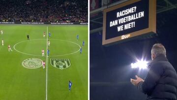 La protesta del Ajax-Heerenveen en el minuto 1 que hace aún más grave el 'Seig heil' de Van Basten