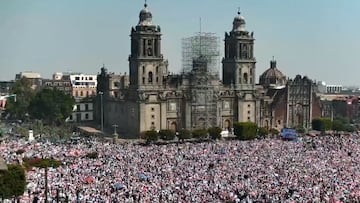 Marcha por Nuestra Democracia: Así luce el Zócalo de CDMX con miles de asistentes