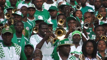Nigeria fans celebrate