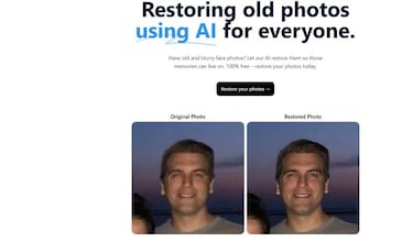 Restaura tus fotos gratis usando esta web con inteligencia artificial