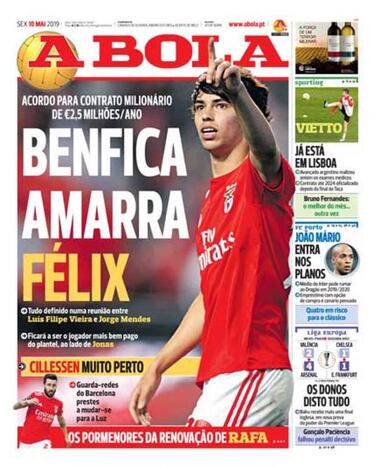 Ni Madrid ni City ni Juve... el contrato millonario que ofrece el Benfica a Joao Felix