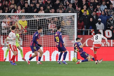 El mediocentro del Girona le da la razón a su técnico, Michel, que había destacado lo importante que era su fichaje. Con un derechazo imparable para Joan García, le da la victoria a su equipo ante los azulgranas.