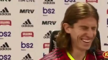 Viejo trolleo del gemido sacó risas en conferencia de Filipe Luis