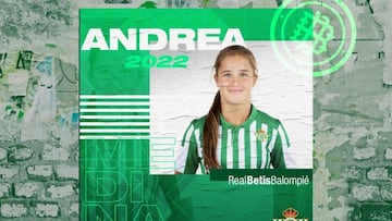 Andrea Medina, del Betis.