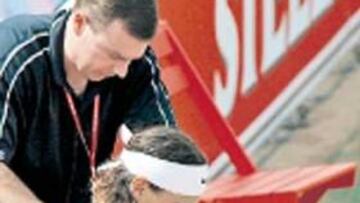 Rafa, atendido en el hombro izquierdo.