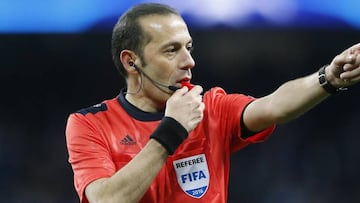 Cakir, en el City-Real Madrid.