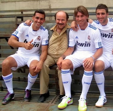 Los futbolistas del Real Madrid grabaron escenas del partido de fútbol en prisión en 'Torrente 4'.